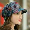 Floral Hat Women'S Korean Version Versatile Soft Hat Brim Duckbill Hat