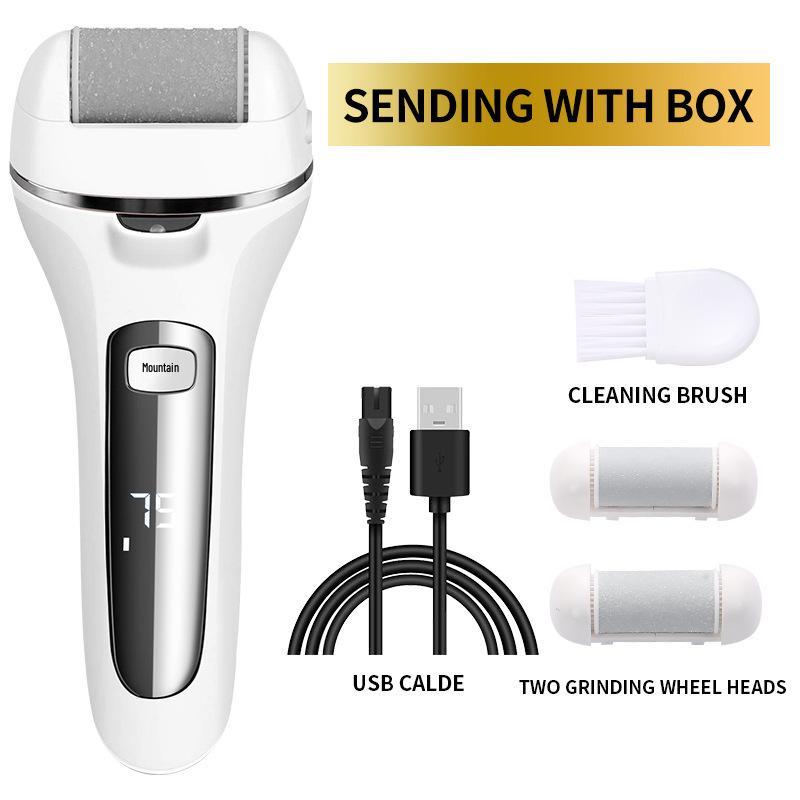 Electric Foot Grinder: Automatic Callus Remover for Pedicure, Washable Design.