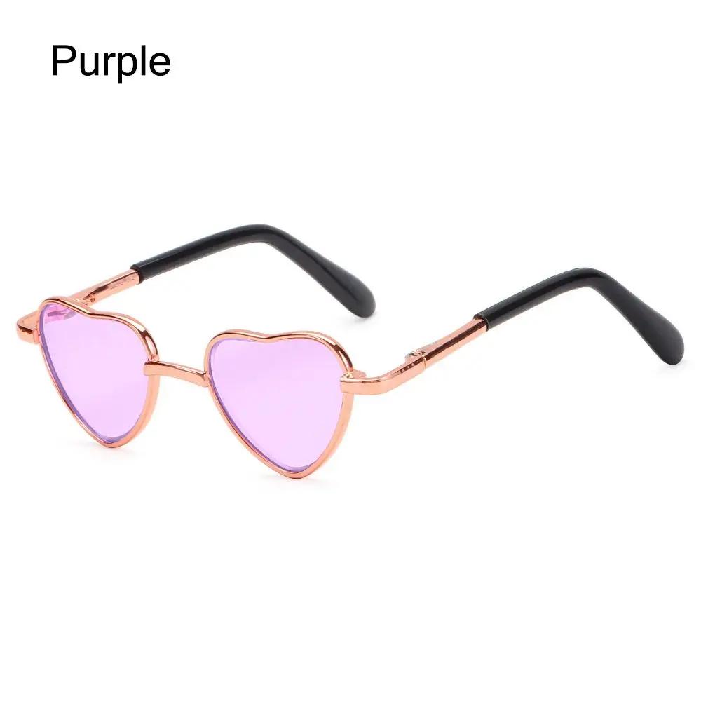 Photo Prop Party Dolls Sunglasses Costume Cats Small Dogs Dog Glasses Heart Metal Sunglasses Cat Glasses