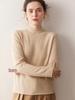 2025 Fall/Winter Women's Versatile Solid Color Cashmere Knit Sweater - Long Sleeve Base Layer