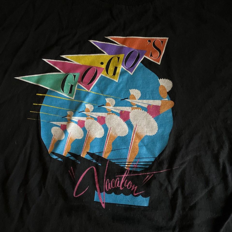 

New Popular The Go-Gos Black T-Shirt Cotton Full Size Unisex T-Shirt M