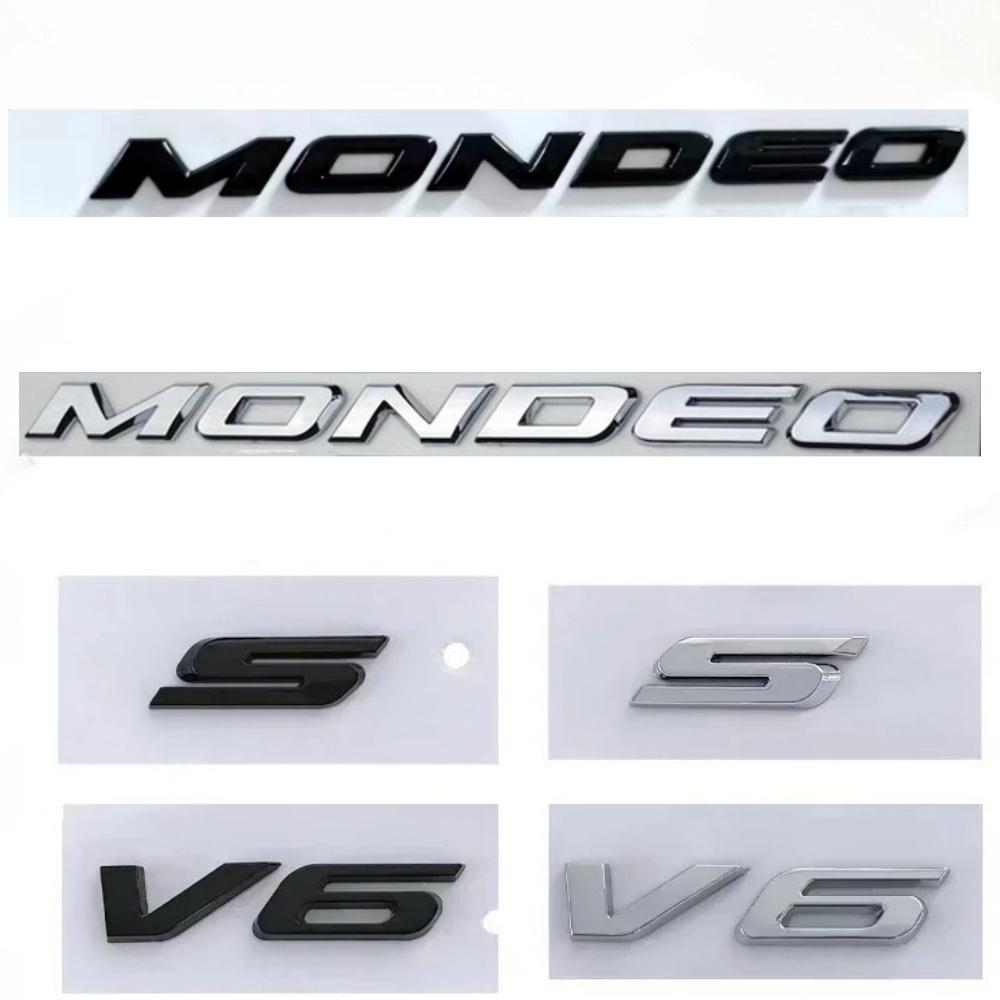 3D ABS Mondeo TITANIUM V6 S Písmena Auto Blatník Emblem Odznak Samolepka Samolepky pro příslušenství Mondeo
