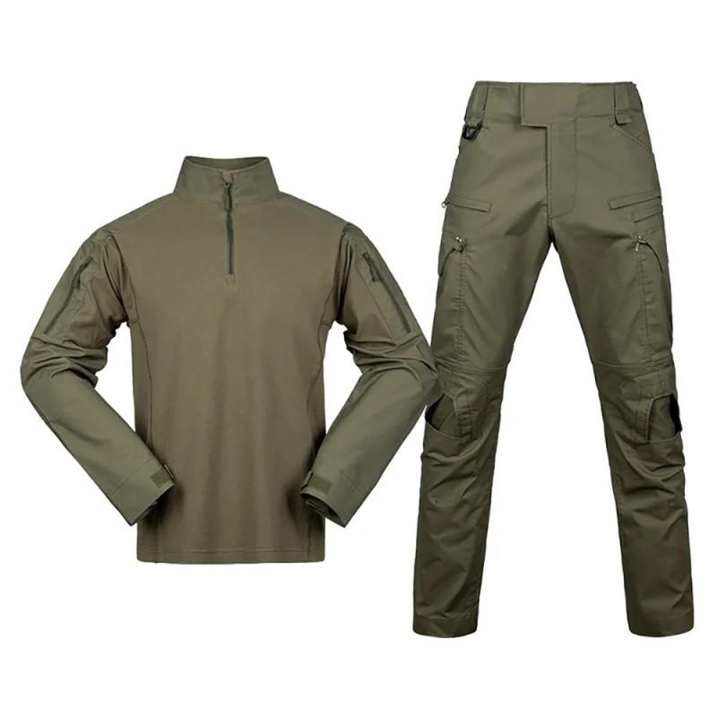 CP Camo Tactical Frog Suit Set Mens Stretch Breathable Training Uniform Hiking Camping Running Outdoor Activities