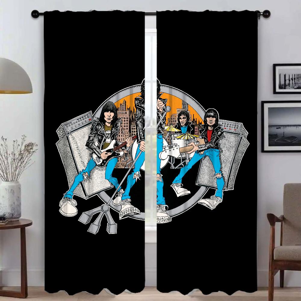 Partition Ramones Modern Living Room Curtains for Camera Shades Home Interior Curtains 2 Pieces Tulle for Bedroom Window Curtain