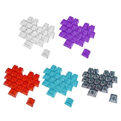 PC Heart Keycaps 21 Keys OEM Height Slip Mechanical Upgrade