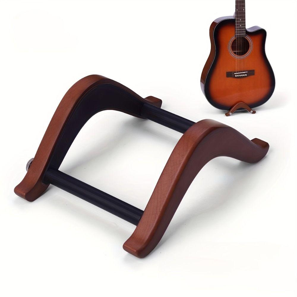 Wooden Guitar Display Holder Stable Electric Guitar Storage Rack Ukuleles Bracket Electric Bass