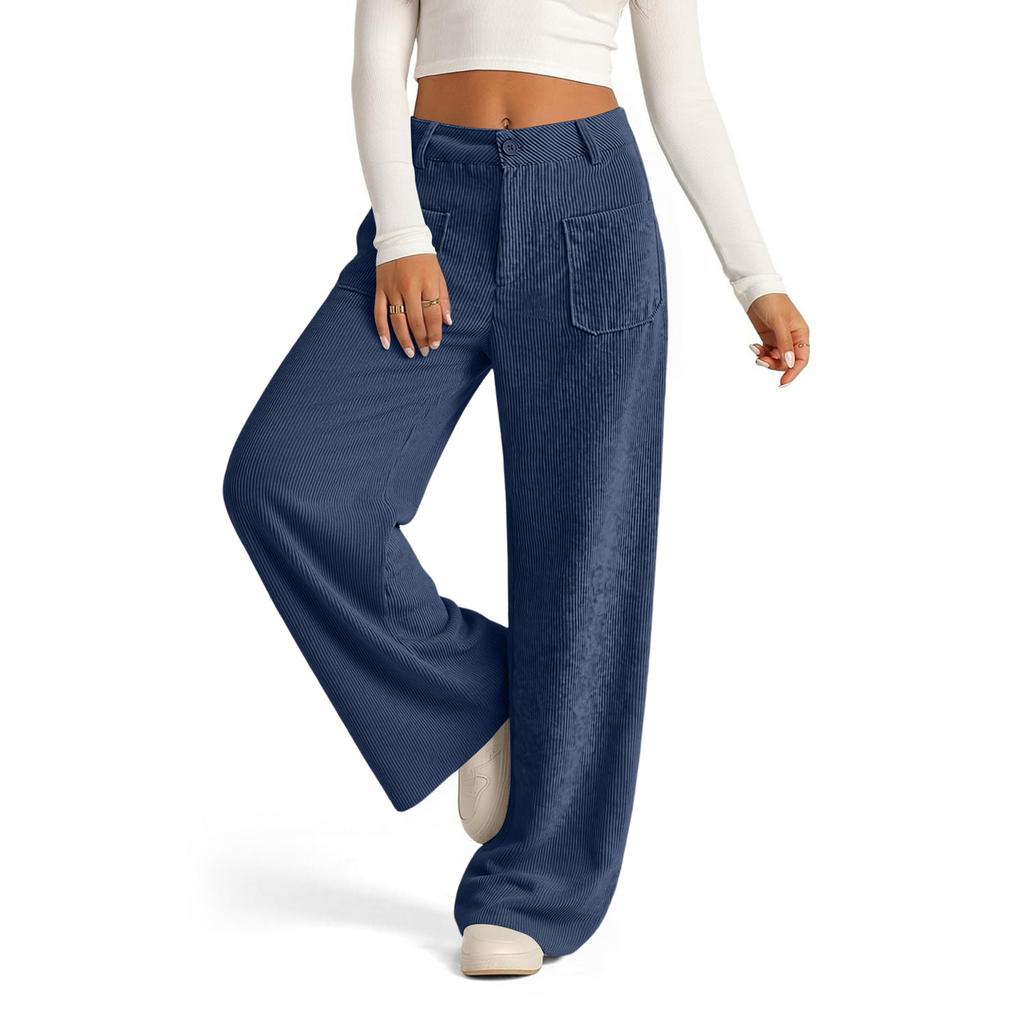 Women's Loose Wide Leg Casual Pants Straight Leg Comfortable Pants for Everyday Wear