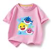 2024 Baby Shark Pure Cotton Short-Sleeve T-Shirt for Kids – Boys' and Girls' Summer Wear