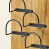 4Pcs Cowboy Hat Wide Brim Cap Holder Organizer Wall Mounted Iron Display Rack