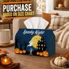 1pc Party Tissue Box, Halloween Gothic Spooky Night, Multifunctional Tissue Holder, Haunted House Ghost Pumpkin Art, Outdoor Party Supplies, Everyday 