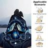 1pc Wizard's Hat A Mystical Celestial Emblem Blanket  Seasonal Universal Home Decorative, Living Room, Travel, Camping, Car Blankets