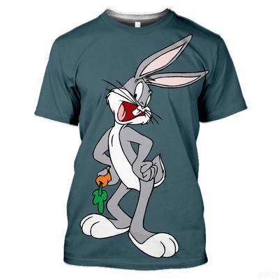 Summer  Short Sleeved Round Neck Casual Cartoon Anime T-shirt Top for Men's Children's Clothing