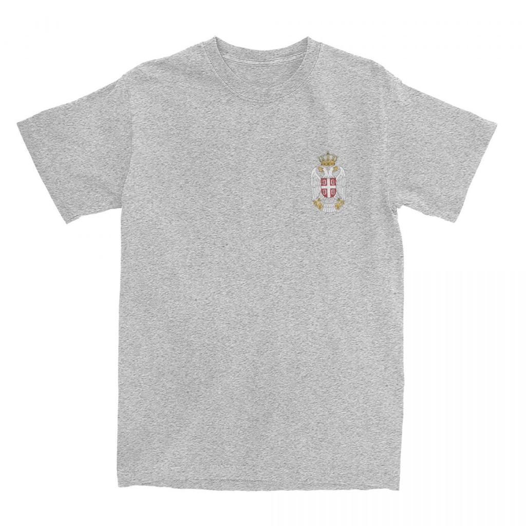 Haikyu T-Shirt Serbian Flag Symbol 100% Cotton T Shirts Fashion Tshirt for Man Summer Y2K Basic Casual Short Sleeve Tees