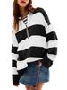 Autumn and Winter New Long Sleeved 1/4 Zipper Pullover with Split Color Block for Women's Sweaters and Hoodies