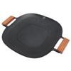 Barbecue Grill Pan Nonstick Coating Fast Heating Barbecue Stovetop Plate Grilling Skillet Pan for