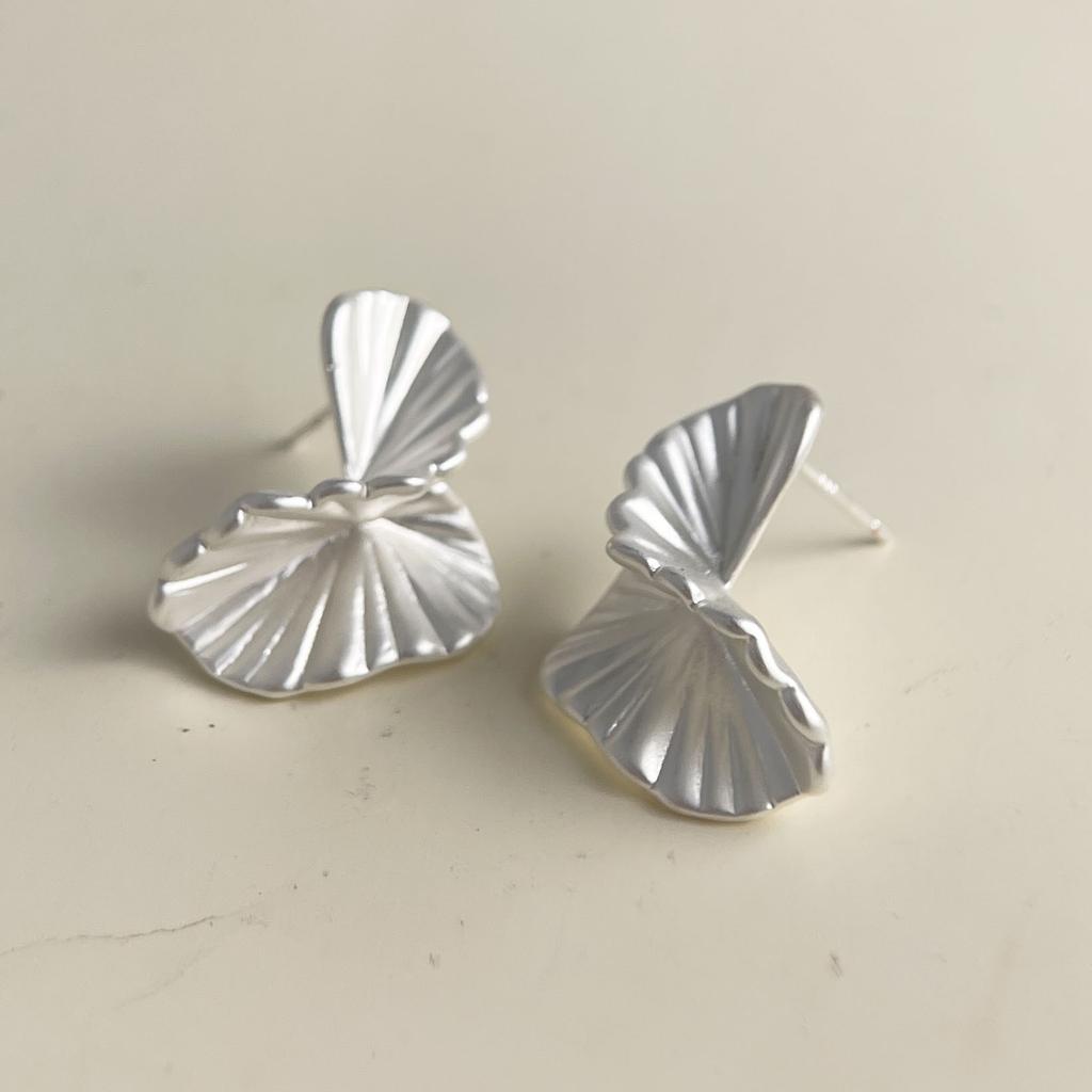 Xiaomi 925 Sterling Silver Earrings For Women Trendy Geometric Fan Shape Earring Jewelry Prevent Allergy Party Gift Accessories