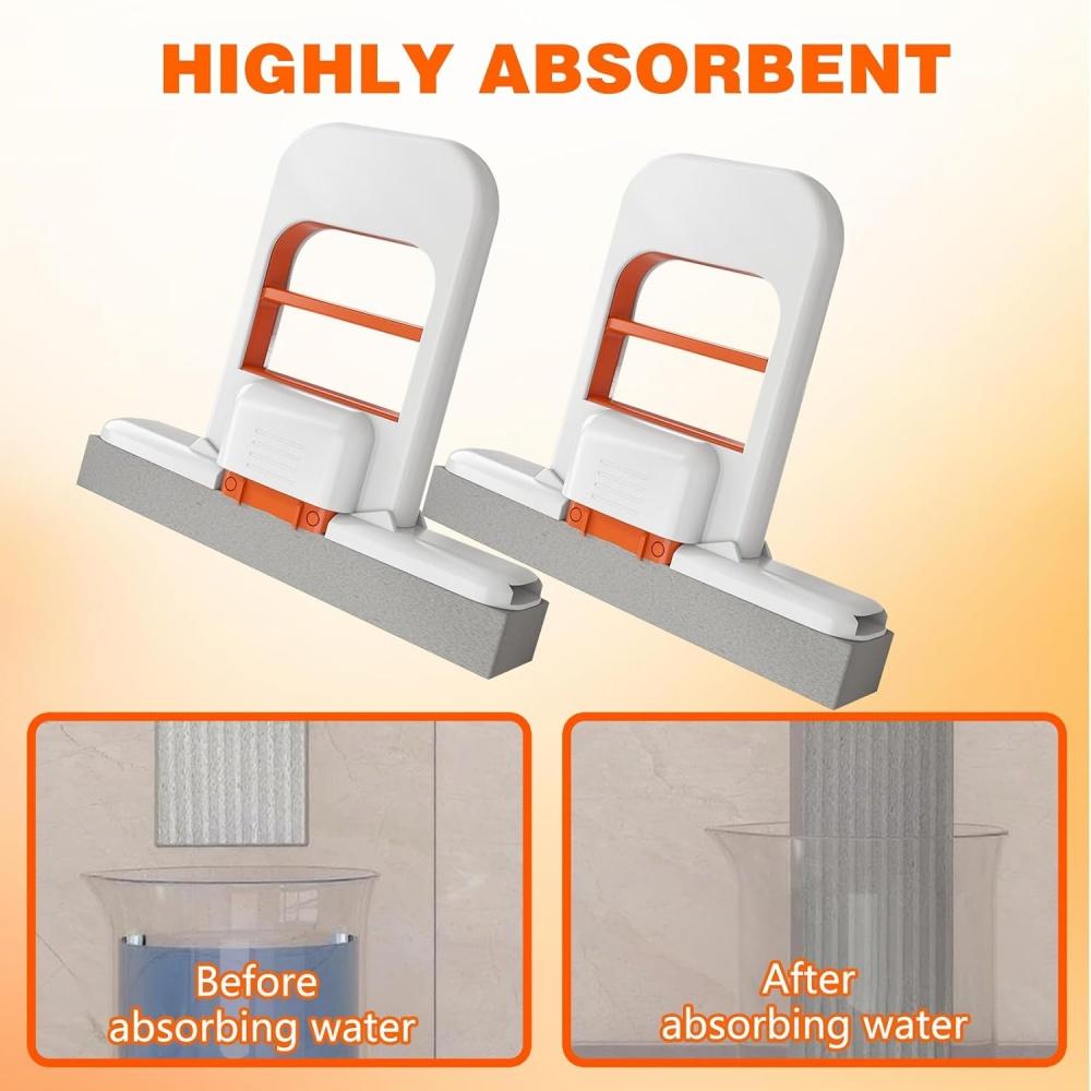 Tragbarer fauler saugfähiger Schwammmopp Selbstauswringender Bodenreiniger Faltbarer Heimreinigungsmopp Desktop Fenster Autoreinigungswerkzeug