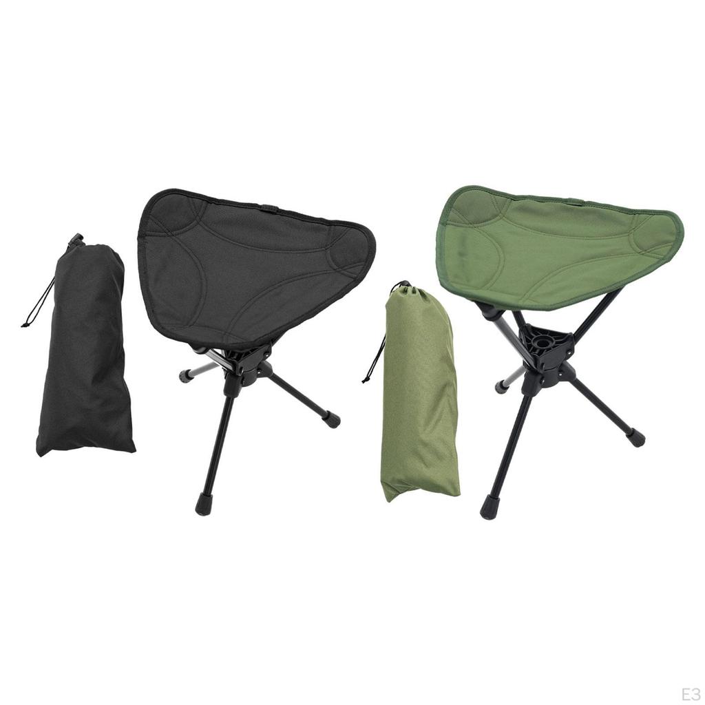 Camping Stool Seat Backpacking Chair Aluminum Portable Foot with Storage Bag for Adults