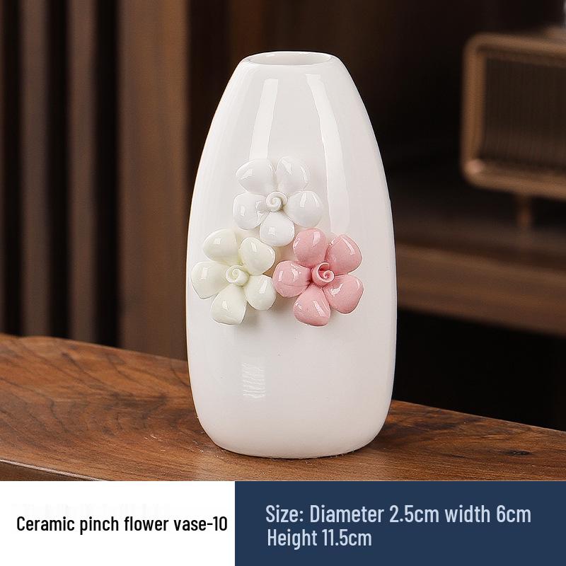 Hand-Pinched Ceramic Vase: Travel Souvenir & Home/Office Decor