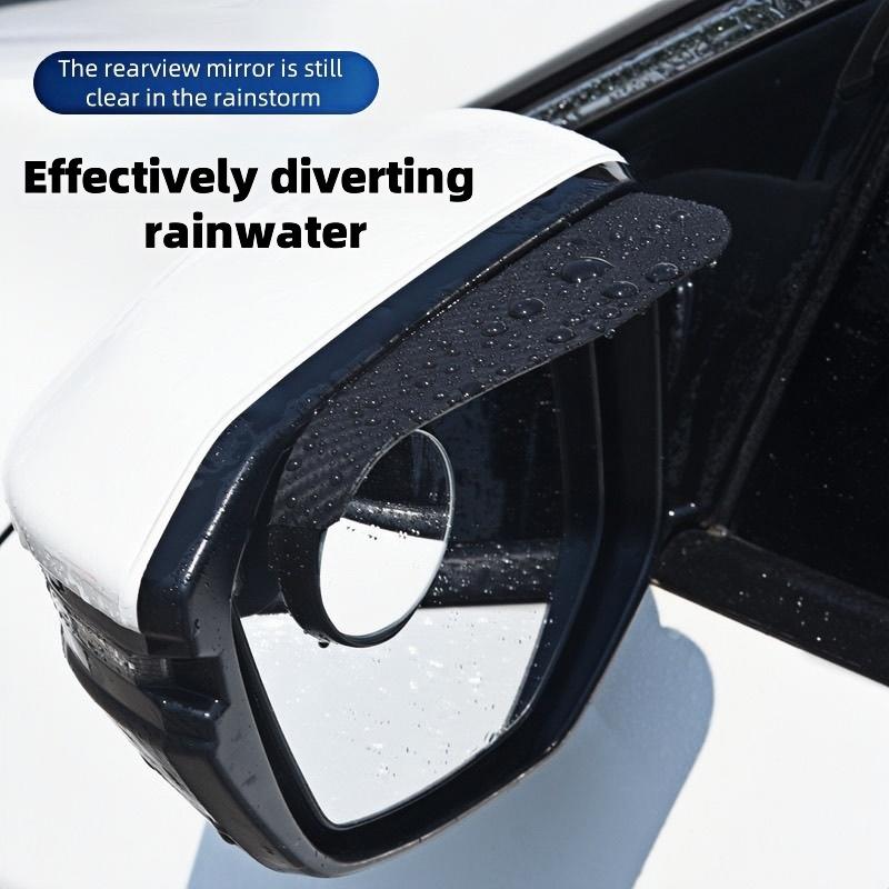Car Rearview Rain Eyebrow Blind Spot Mirror Small Round Mirror 360 Degrees Parking Auxiliary Mirror Shield Accessories