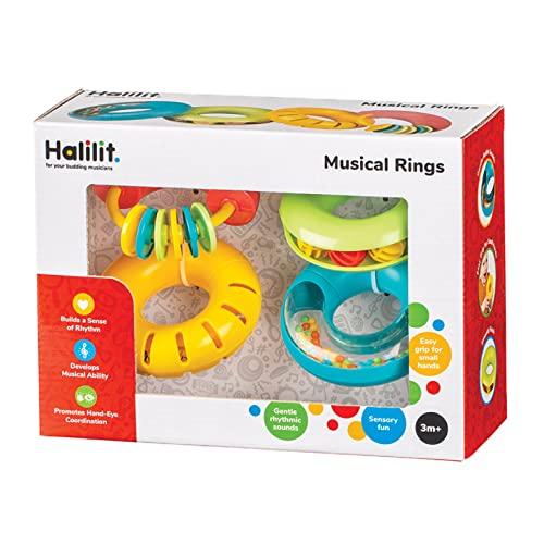 

Edushape Bornelund Halilit 4-Color Sound Play Donuts, Set of 4, for Babies from 3 Months (RP8888BB)