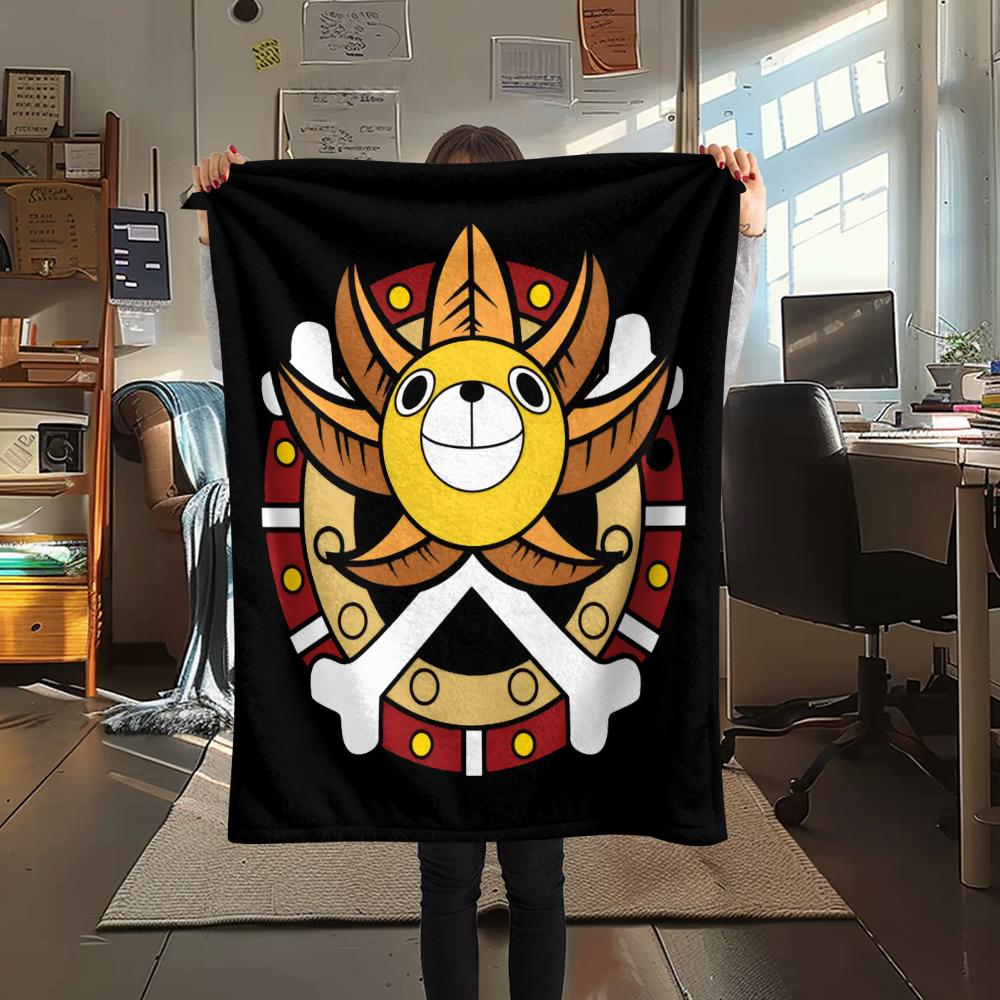 1 Pezzo Coperta in Flanella con Stampa Cartone Animato, Alta Qualità Confortevole per Tutte le Stagioni, Decorazione per la Casa, Calore e Comfort, Perfetta per Regalo di Natale Compleanno