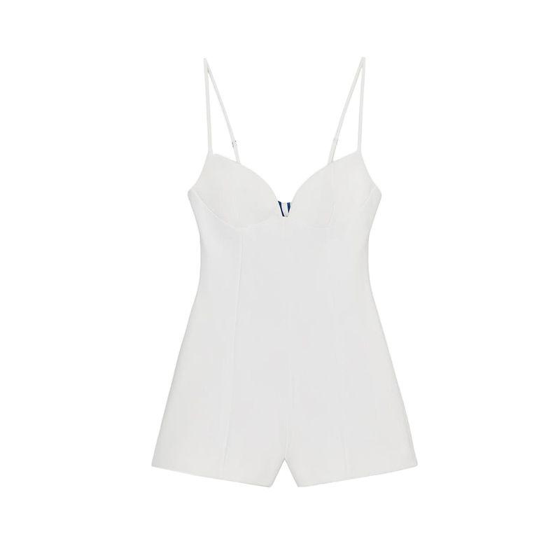 Summer New Product Women's Clothes Bowknot Decoration Heart-Shaped Collar Stripes Print Backless Short Dress 8079111