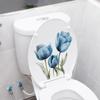 Waterproof Self-Adhesive Floral Toilet and Bathroom Wall Stickers