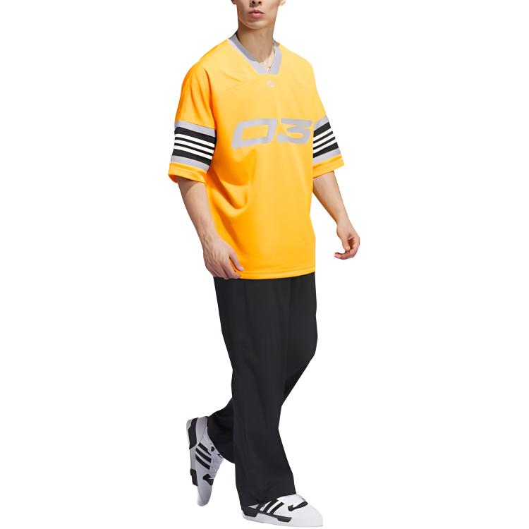 New Adidas FW24 T-Shirt Unisex Dark Yellow IY7390