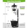 Waterproof Solar Post Lamp Solar Powered Pathway Garden Light Gifts Planter Lamp  Garden Decor