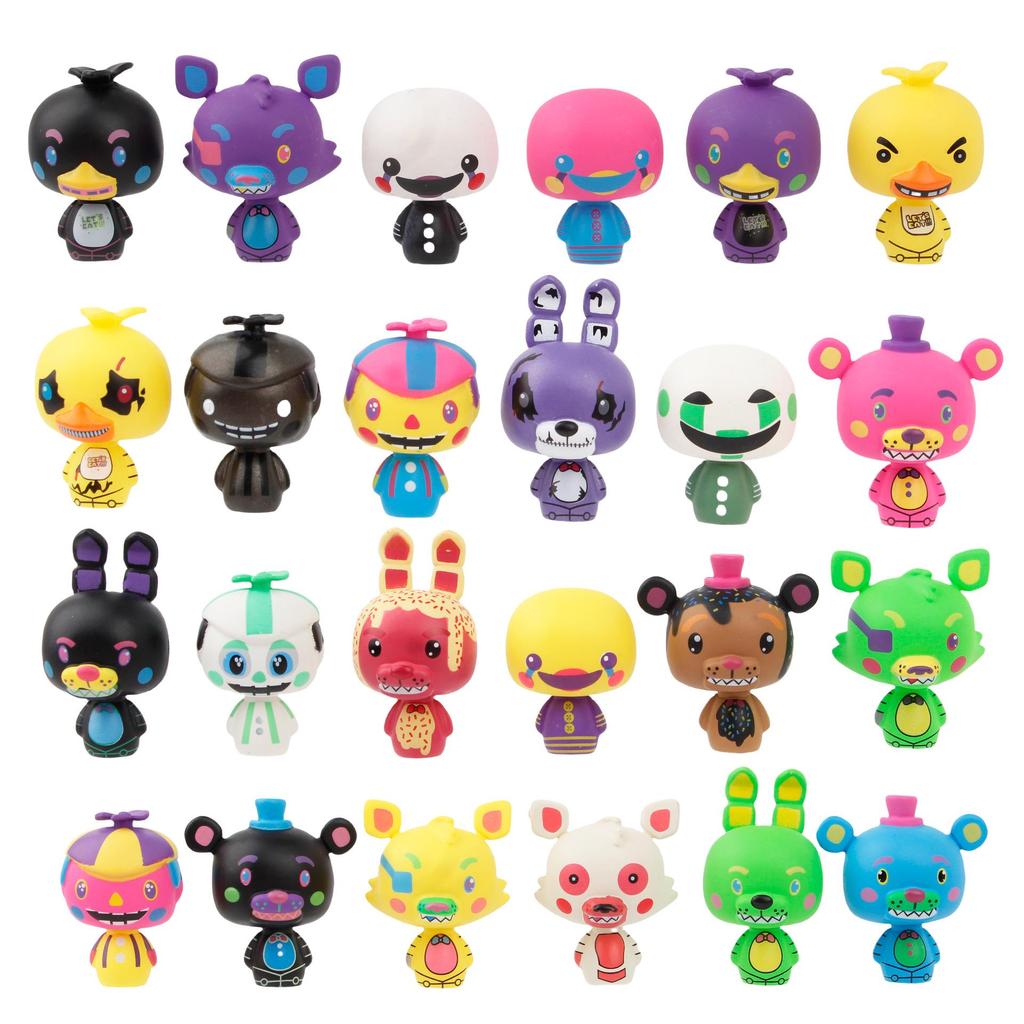 Cartoon Anime Rhythm Box Doll: Kids' Toy Car Trendy Cake Decoration – 24 Grids Blind Box