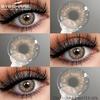 1 Pair Colored Pupils for Brown Color Eyes Green Eye Contacts Cosmetics Natural Blue Eye Lenses for Makeup Gray Pupils
