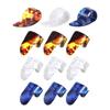 12Pcs Thumb and Finger Picks Guitar Finger Picks Fingertip Hands Sleeves Flat Thumbpicks Guitar Accessories Easy to Use