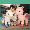 Rainbow Pegasus Unicorn Stuffed Animal With Cozy Pillow For Kids Bedroom Decor
