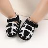 2026 LY New Fashion Flannel Upper Print Cotton Fabric Outdoor Prewalk Unisex Crib Baby Sandals Slippers EVA Midsole Breathable