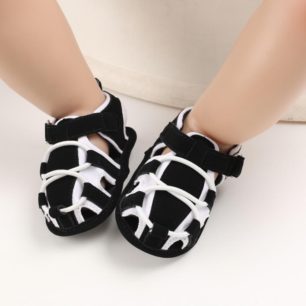 2026 LY New Fashion Flannel Upper Print Cotton Fabric Outdoor Prewalk Unisex Crib Baby Sandals Slippers EVA Midsole Breathable
