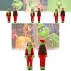 Entzückendes Weihnachts-Grinch-Kostüm für Kinder aus weichem Polyester für festliche Feiern