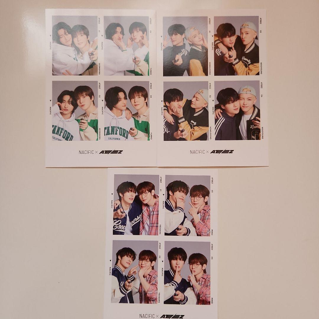 

[USED] ateez×NACIFIC 4cut shots set of 3