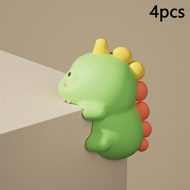 4Pcsanti-Collision Corner Guard Table Corner Soft Edge Children'S Anti-Bump Strip Cartoon Anti-Collision Sticker