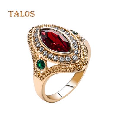 Vintage Women Crystal Stone Finger Ring Party Wedding Jewelry Gift Size 7 - 10 Casual Accessories