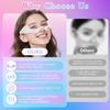 Red Light Therapy Eye Mask 650nm for Eye Bags Dark Circles Removal, Anti-Aging Wrinkle Red Light Glasses, Portable LED Device