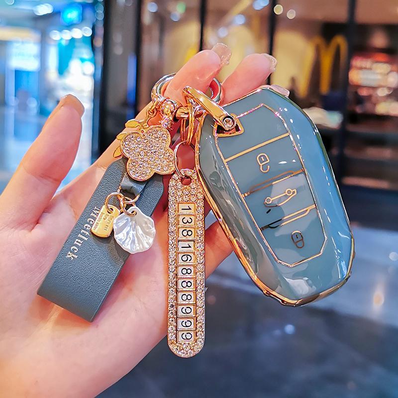 Autosleutelhoes Beschermhoes Tas Voor Peugeot 2008 3008 4008 5008 308 408 508 Citroen C1 C2 C4 C6 C3-XR Picasso Grand DS3 DS5