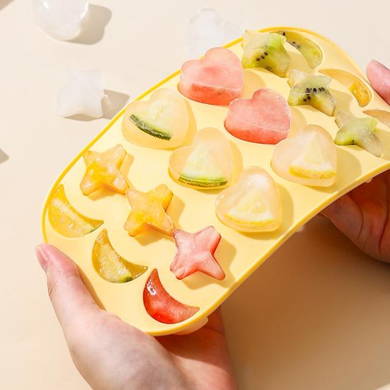 Mucegai pentru gheață, fără BPA, ușor de eliberat, 4 culori, tavă de gheață de mare capacitate utilă pentru suc