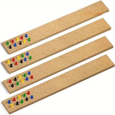 1set 30*5cm Self Adhesive Cork Strip Office Study Home Decoration Memo Board