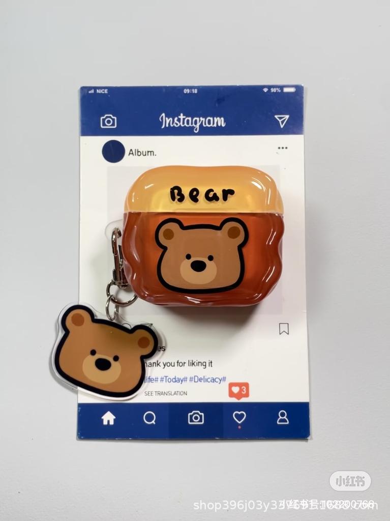 ins wind cartoon cute animal for AirPods 1 /1 earphone protective case 1pro second and third generation new female