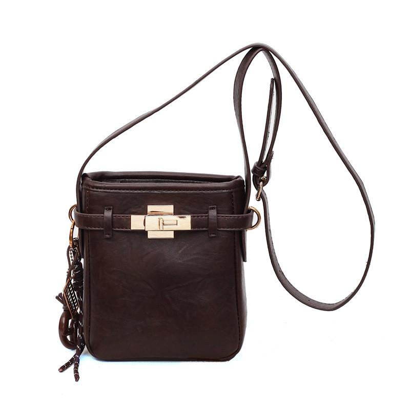 IELGY Ladies Messenger Bag Casual Portable Bucket Bag