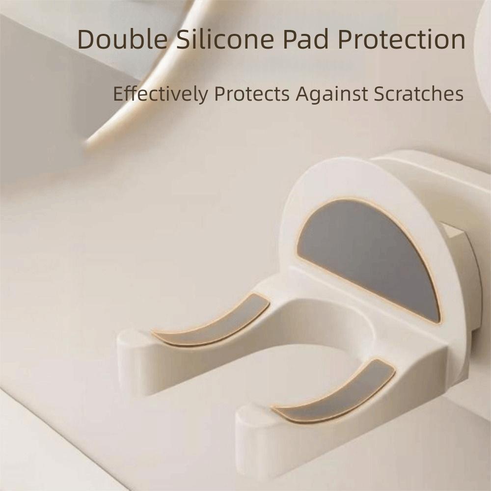 Space Saving Suction Cup Hair Dryer Holder Wall Mounted Blow Dryer Hanger for Home