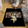 Minnesota Vikings3 Flannel Pattern Square Carpet,Area Rug,Carpet Rug for Living Room Bedroom Sofa Playroom Decor,Non-slip Floor Mat