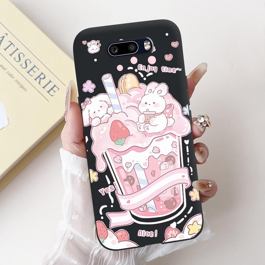 For LG V50s V50 ThinQ Phone Case LG G8X ThinQ V50 Dual Screen Back Cover Soft Silicone Fundas Lovely Panda Rabbit Flower Cartoon