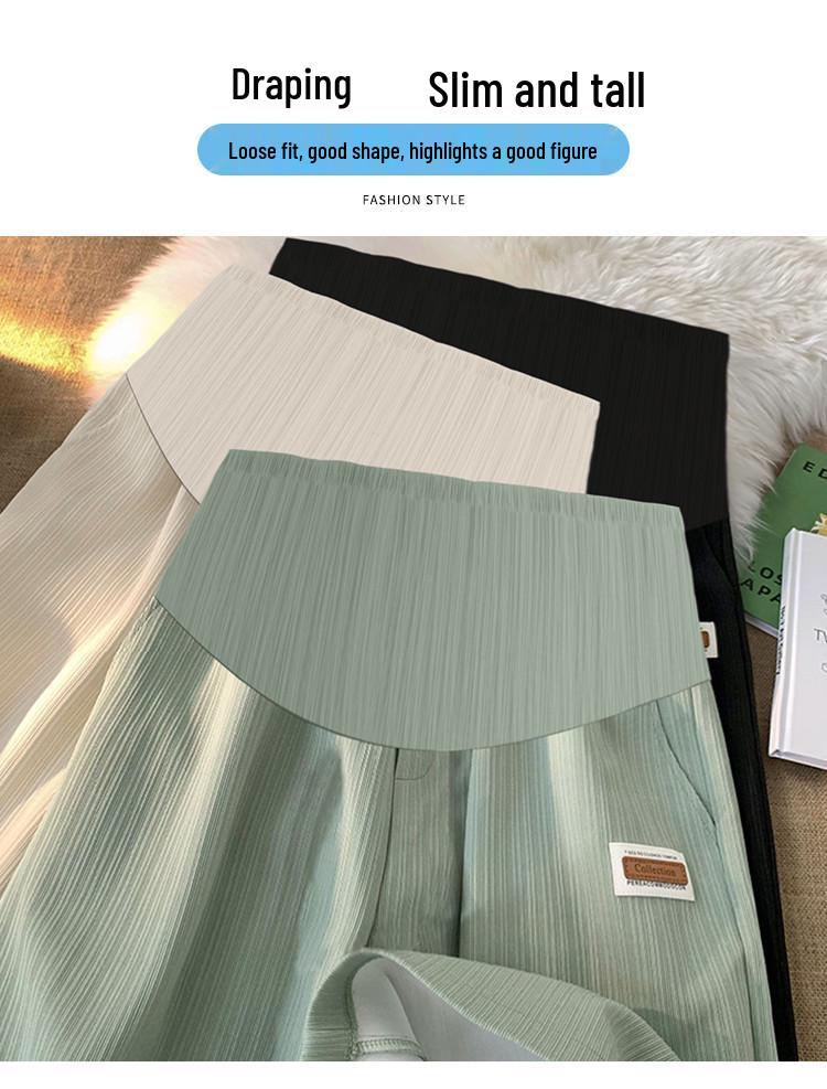 Women's Maternity Shorts: Summer Loose Casual Five-Point Pants with Tummy Support for Petite and Pregnant Women